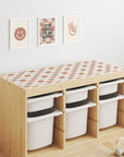 Trofast Top Checkers Neutral Decal - Furniture Decals