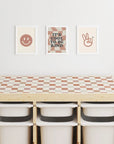 Trofast Top Checkers Neutral Decal - Furniture Decals