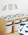 Trofast Top Dreamy Whales Decal DF1. Tops