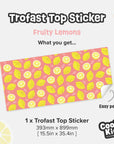 Trofast Top Fruity Lemons Decal - Furniture Decals