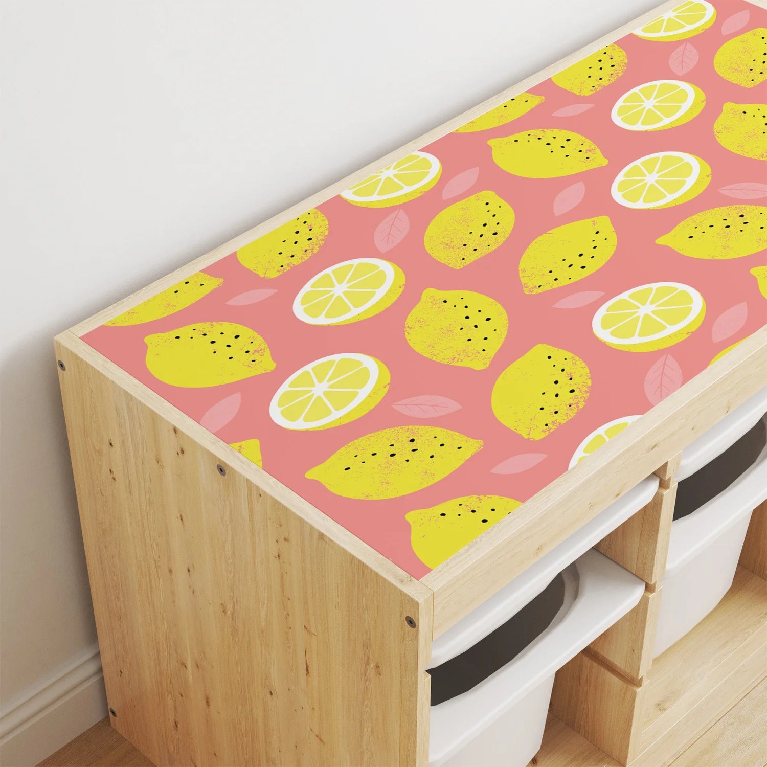 Trofast Top Fruity Lemons Decal - Furniture Decals