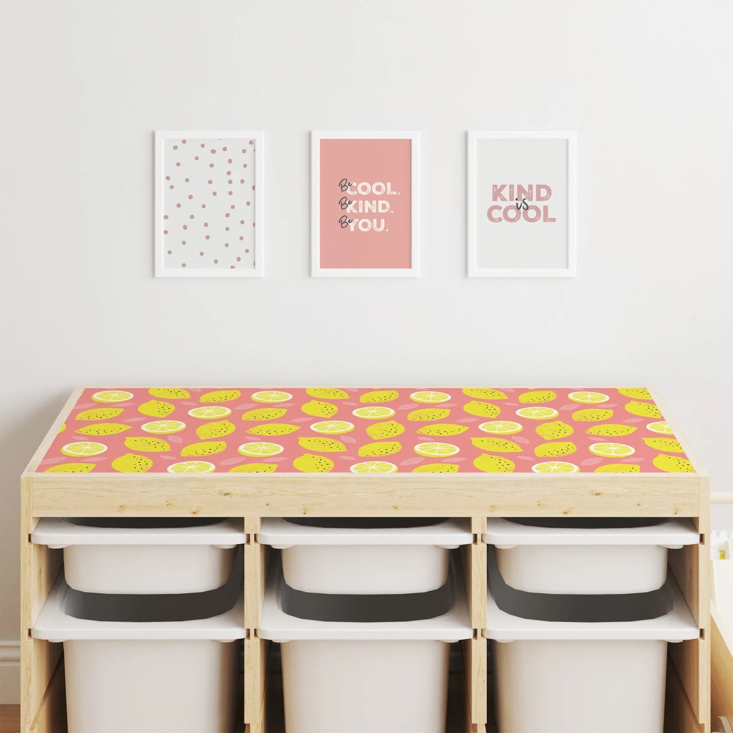 Trofast Top Fruity Lemons Decal - Furniture Decals