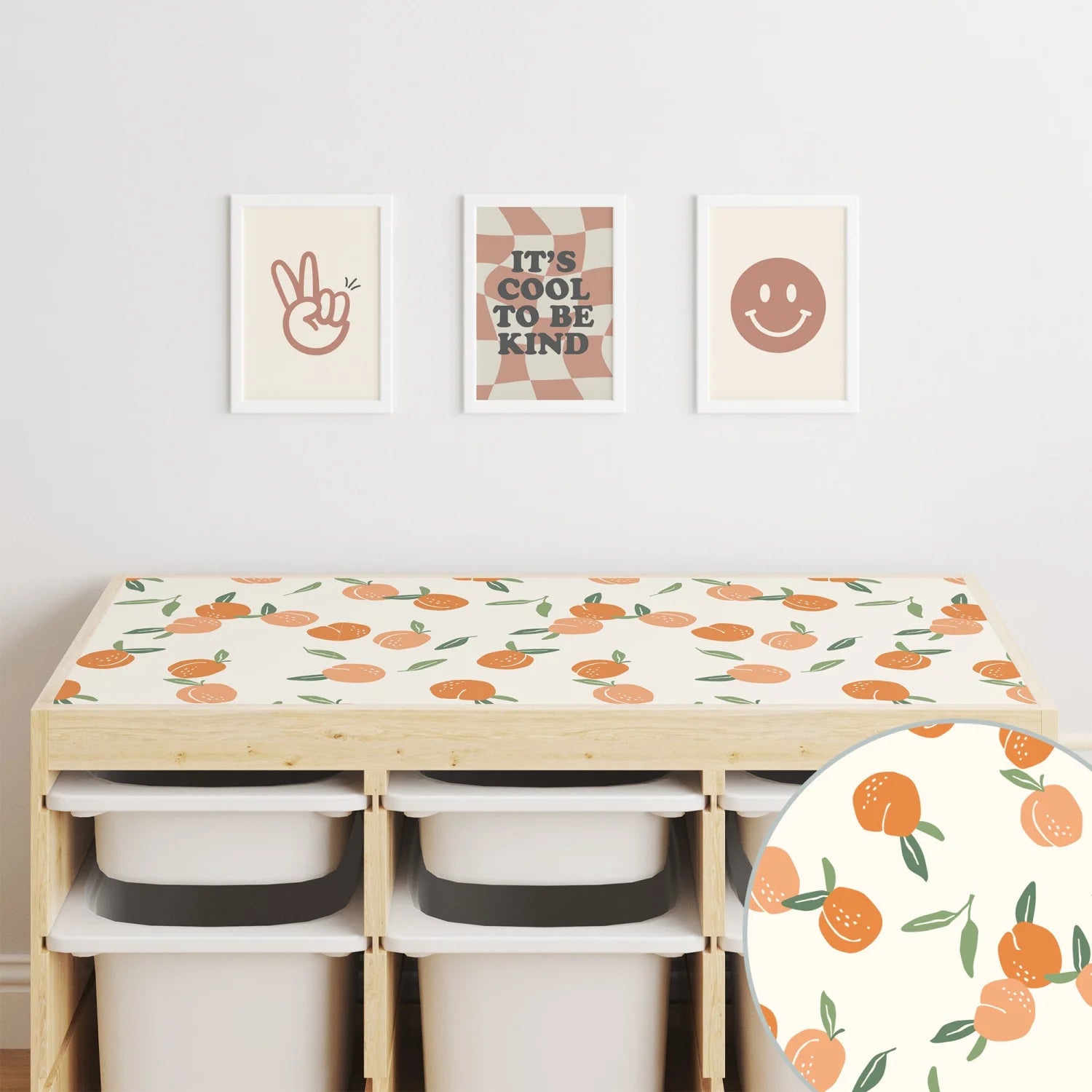 Trofast Top Fruity Peaches Decal DF1. Tops