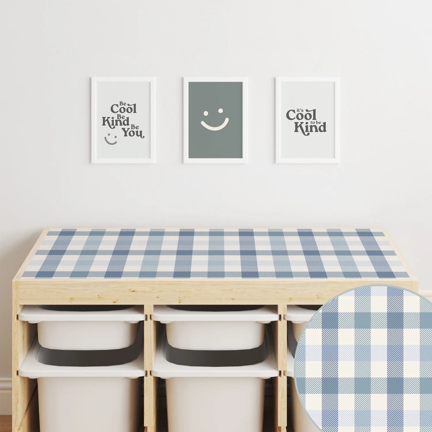 Trofast Top Gingham Decal DF1. Tops