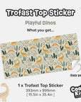 Trofast Top Playful Dinos Decal - Furniture Decals