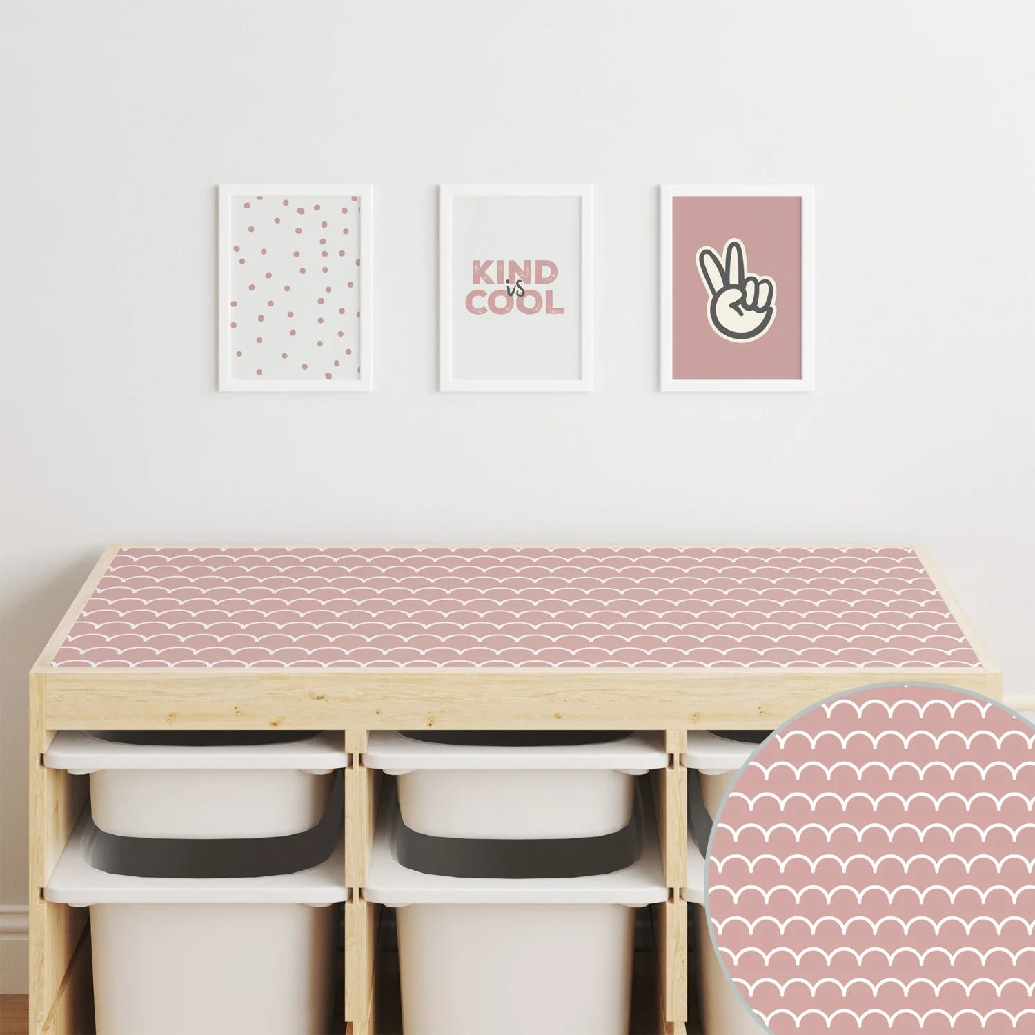 Trofast Top Scallops Decal DF1. Tops