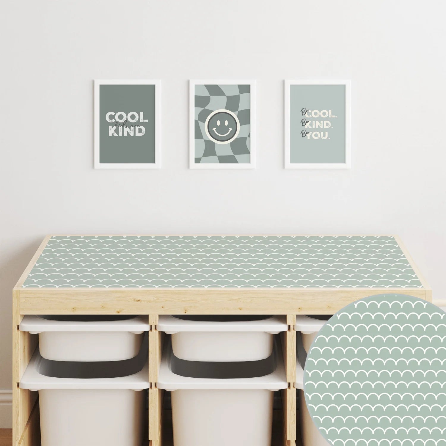 Trofast Top Scallops Decal DF1. Tops