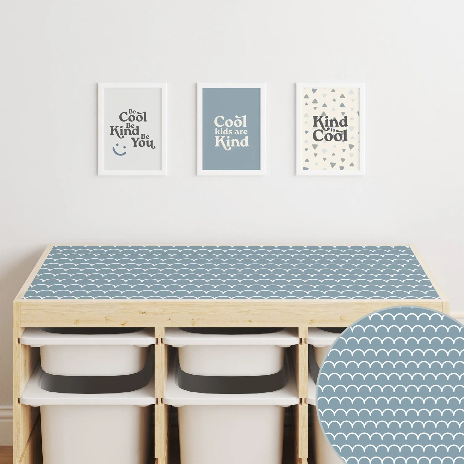 Trofast Top Scallops Decal DF1. Tops