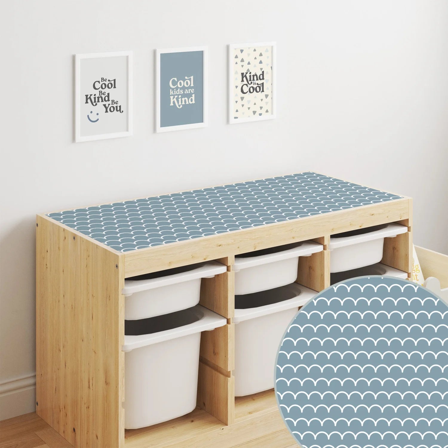 Trofast Top Scallops Decal DF1. Tops