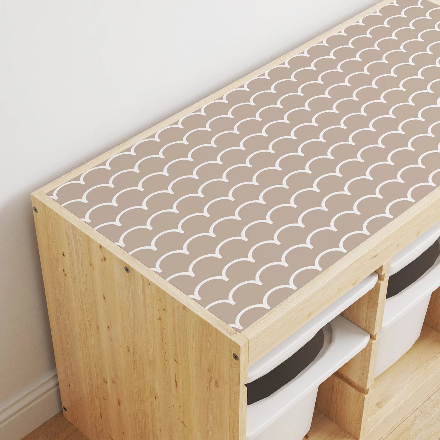 Trofast Top Scallops Decal - DF1. Tops
