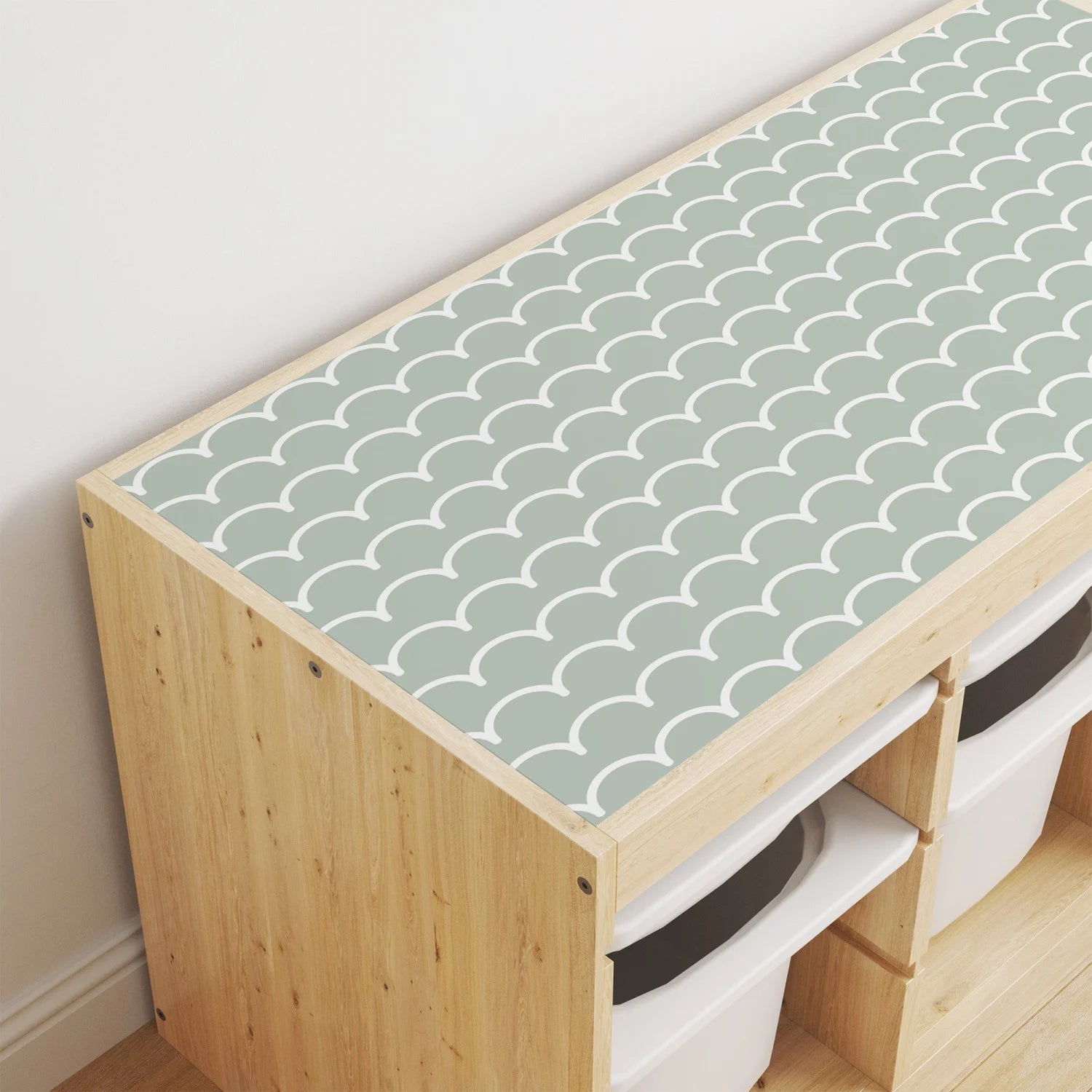 Trofast Top Scallops Decal - DF1. Tops