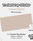 Trofast Top Scallops Neutral Decal - Furniture Decals