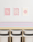 Trofast Top Stripes Pink Decal - Furniture Decals - Trofast