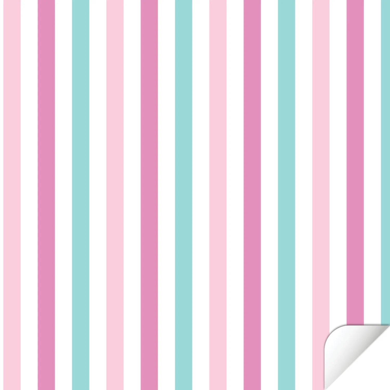 Trofast Top Stripes Decal - Pink - DF1. Tops