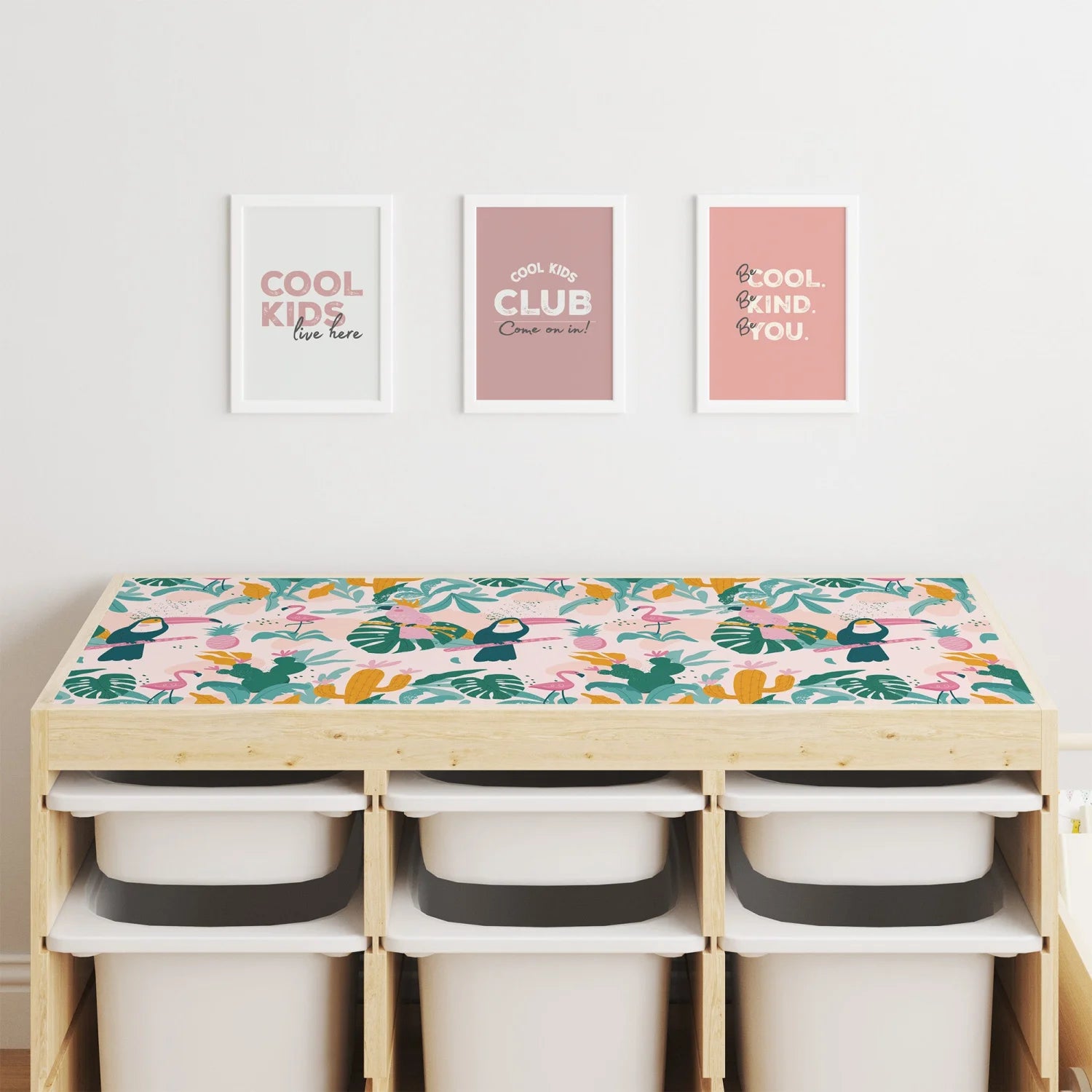 Trofast Top Tropical Paradise Decal - Furniture Decals