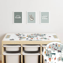 Trofast Top World Map Decal