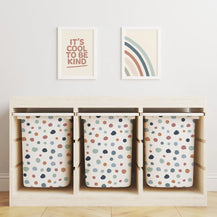 Trofast Tub Abstract Dots Warm Decals