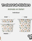 Trofast Tub Animals On Safari Decals - Furniture Decals