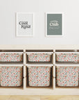 Trofast Tub Elegant Florals Decals - Furniture Decals