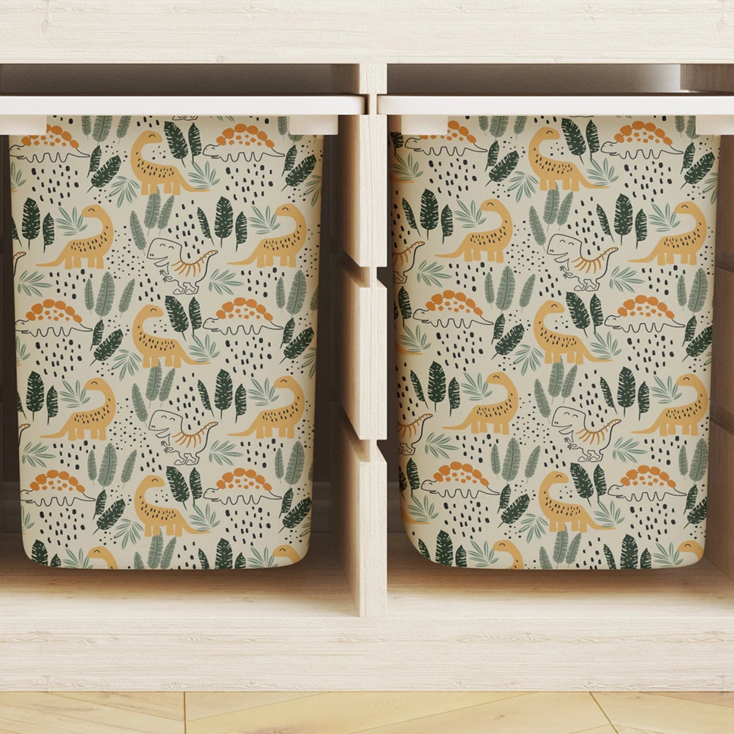 Trofast Tub Playful Dinos Decals - Furniture Decals