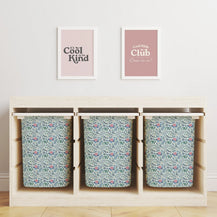 Trofast Tub Vintage Florals Decals