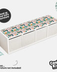 Kallax Shelf Tropical Paradise Decal - Furniture Decals