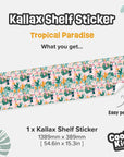 Kallax Shelf Tropical Paradise Decal - Furniture Decals