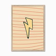 Wall Print: Lightning Bolt