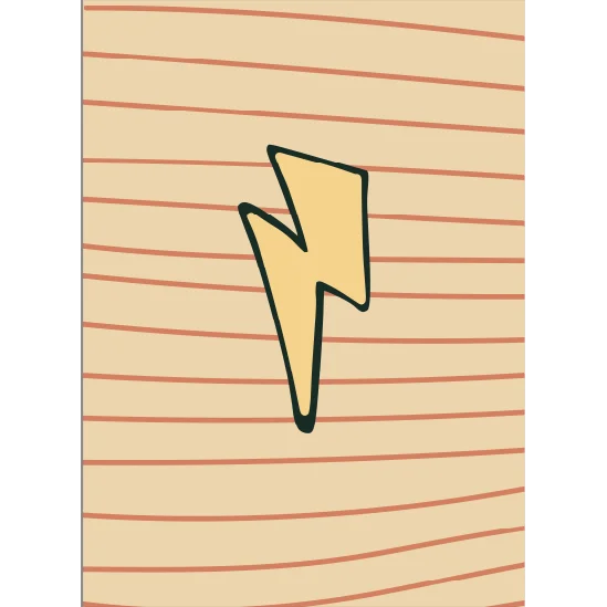 Wall Print: Lightning Bolt - WP1. Prints