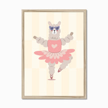 Wall Print: Llama Rina Ballerina