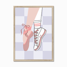 Wall Print: Twirls and Kicks