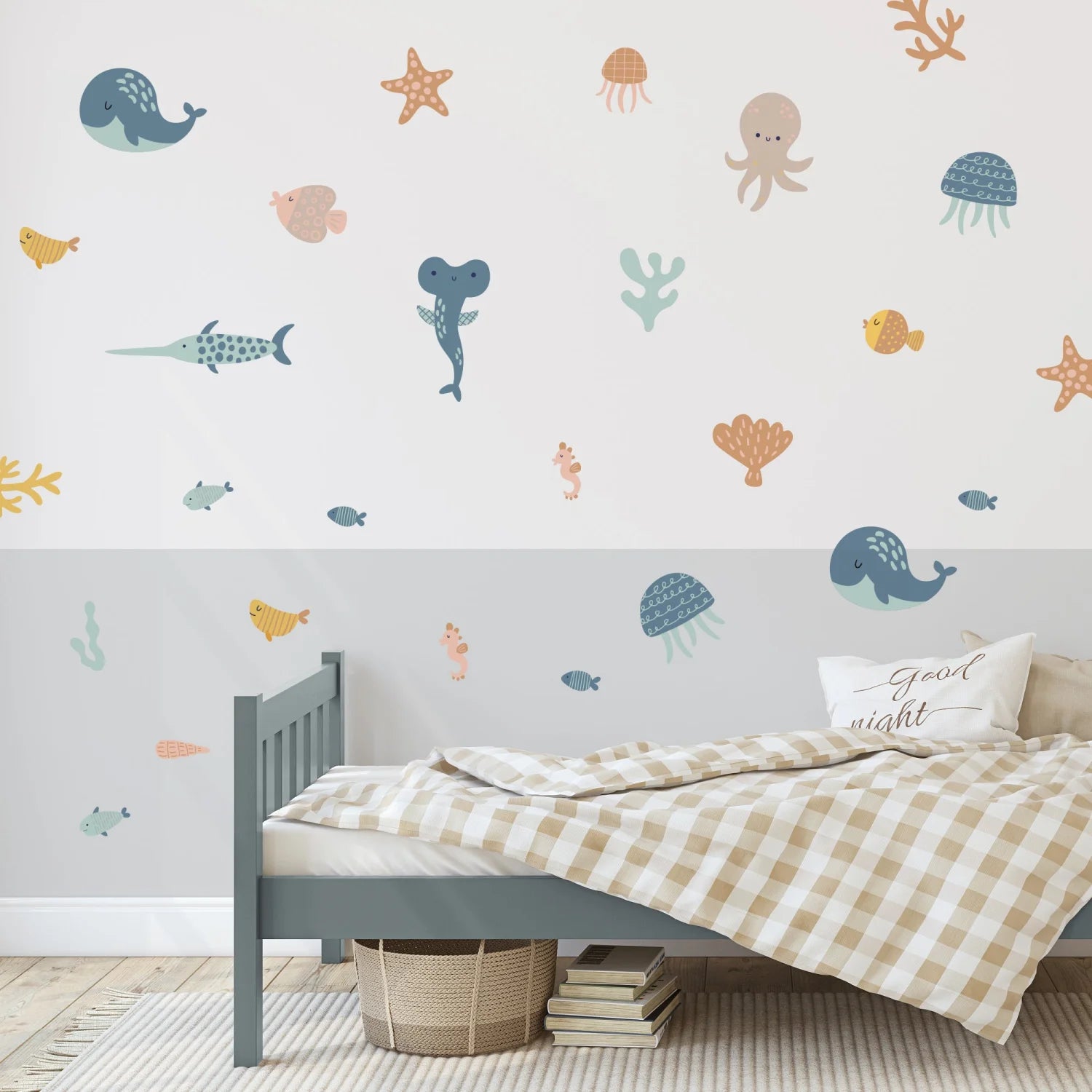 Warm Sea Creatures Small Wall Decal - Decals and Space