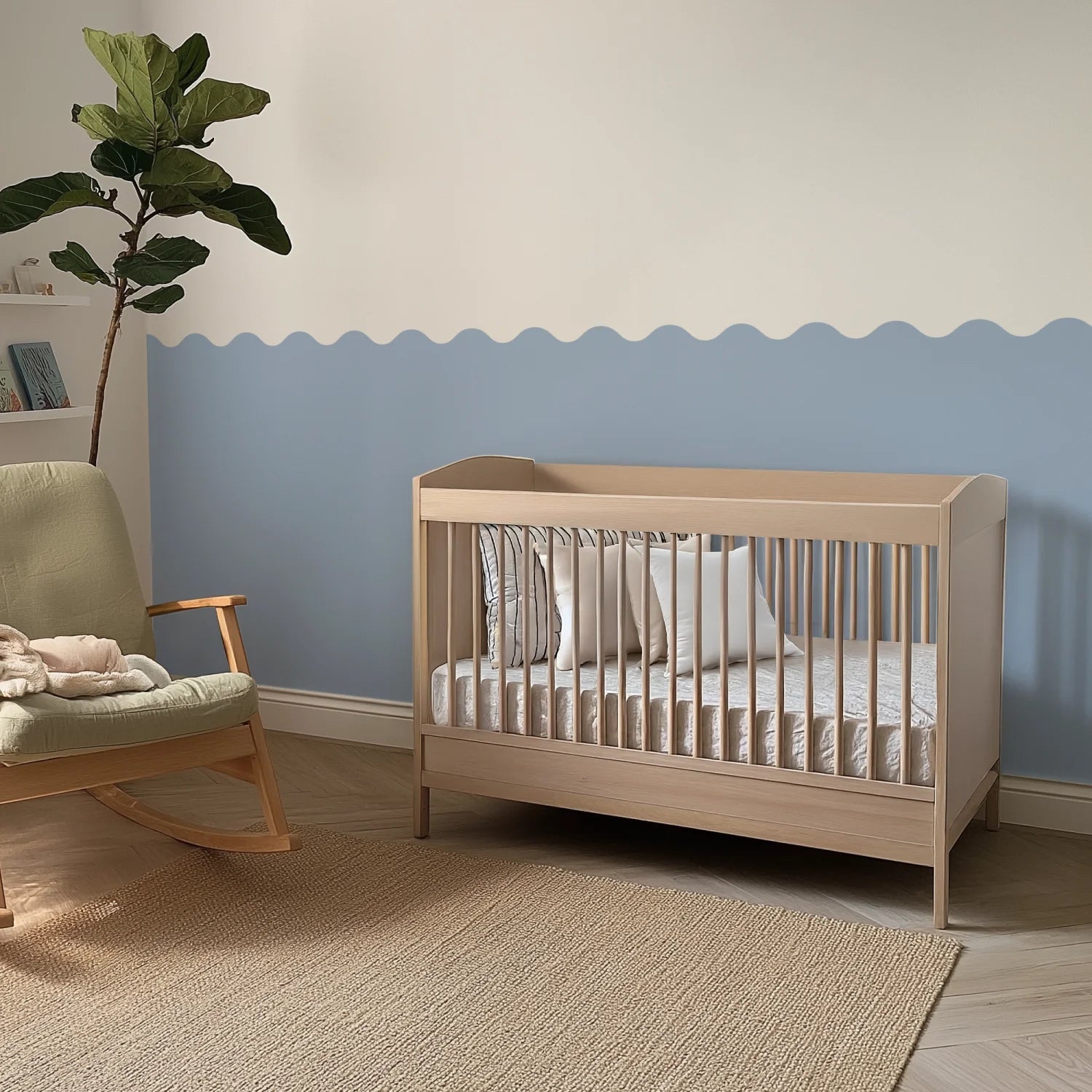 Wavy Wall Panels - Blue - DW11.