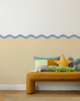 Wavy Wall Panels - Butter & Blue - DW11.