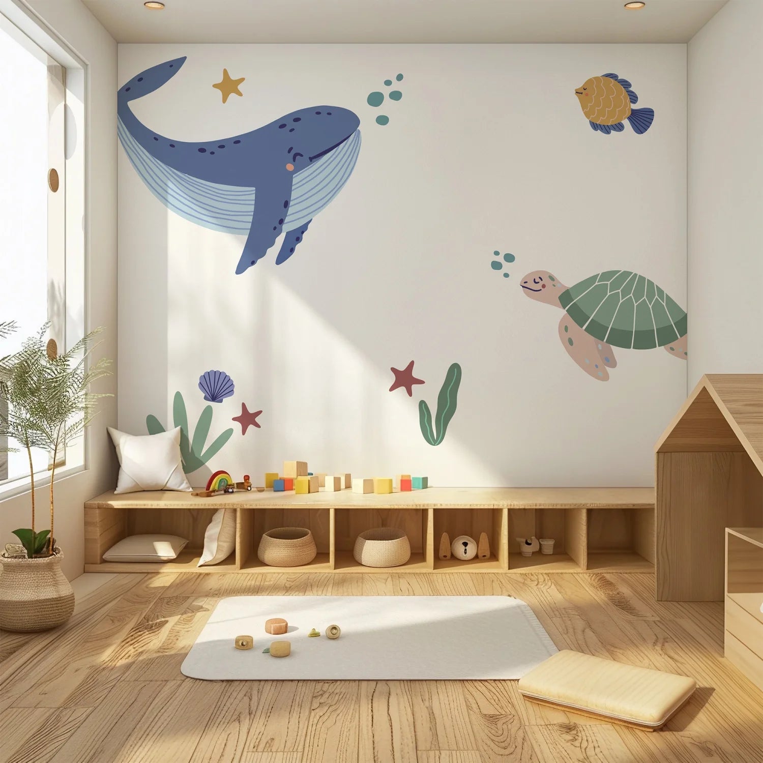 Whale and Friends Wall Decals - Decals - Animals