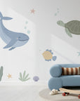 Whale and Friends Wall Decals - DW5. Animal