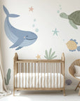 Whale and Friends Wall Decals - DW5. Animal