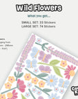 Wild Flowers Wall Decal - DW2. Floral Decals