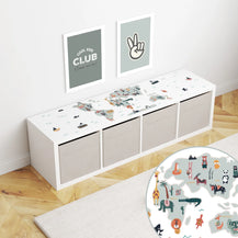 Kallax Shelf World Map Decal