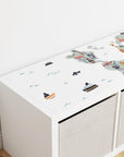 Kallax Shelf World Map Decal - Furniture Decals - Kallax